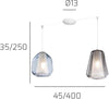 Lampadario-moderno-Top-Light-DOUBLE-SKIN-1176BI-S2-S-BG-MC-E27-LED-vetro-sospensione