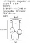 Lampadario-moderno-Top-Light-DRUM-1192-BI-S3-TMIX-ORO-LED-3000°K-dimmerabile-lampada-soffitto-modulo-led-integrato