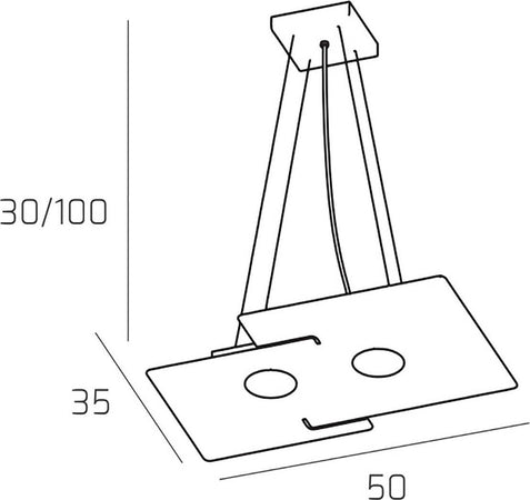 Lampadario-moderno-Top-Light-ECHO-1161-S2-GX53-LED-metallo-bianco-sospensione