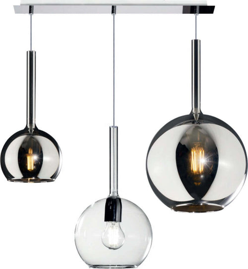 Lampadario-moderno-Top-Light-FUTURE-1155CR-S3-RMIX-TC-E27-LED-vetro-pirex-soffiato-sospensione