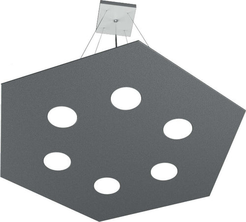 Lampadario-moderno-Top-Light-HEXAGON-1142-SG+1-GX53-LED-metallo-sospensione