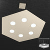Lampadario-moderno-Top-Light-HEXAGON-1142-SG+1-GX53-LED-metallo-sospensione