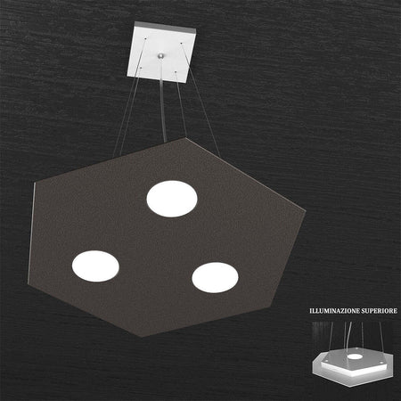 Lampadario-moderno-Top-Light-HEXAGON-1142-SP+1-GX53-LED-metallo-sospensione