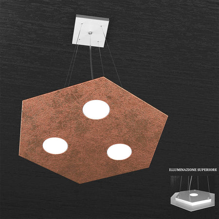 Lampadario-moderno-Top-Light-HEXAGON-1142-SP+1-GX53-LED-metallo-sospensione