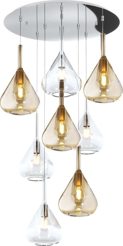Lampadario-moderno-Top-Light-KONA-1177-CR-S8-T-TA-E27-LED-vetro-lampada-soffitto