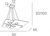 Lampadario-moderno-Top-Light-PLATE-1129-S4-Gx53-LED-metallo-monoemissione-sospensione