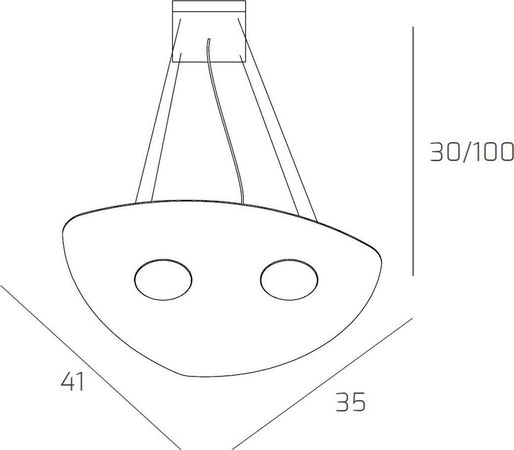 Lampadario-moderno-Top-Light-SHAPE-1143-S2+1-GX53-LED-metallo-lampadario-moderno
