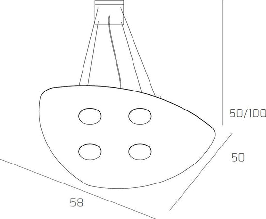Lampadario-moderno-Top-Light-SHAPE-1143-S4+2-GX53-LED-metallo-sospensione