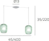 Lampadario-moderno-Top-Light-TENDER-1181-BI-S2-S-VE-E27-LED-vetro-sospensione