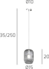 Lampadario-moderno-Top-Light-TENDER-1181-CR-S1-E27-LED-vetro-sospensione