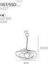 Lampadario-moderno-Top-light-WARPED-1157-S50-E27-LED-metallo-sospensione