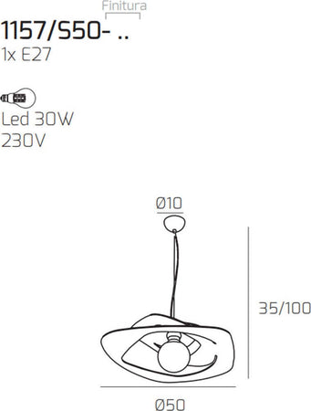 Lampadario-moderno-Top-light-WARPED-1157-S50-E27-LED-metallo-sospensione
