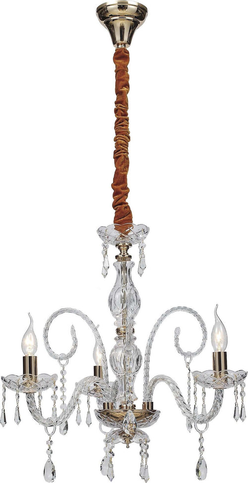 Lampadario Monalisa Oro 3Xe14 53X70Cm Illuminazione/Illuminazione per interni/Lampadari lampade a sospensione e plafoniere/Lampadari Led Mall Home - Napoli, Commerciovirtuoso.it