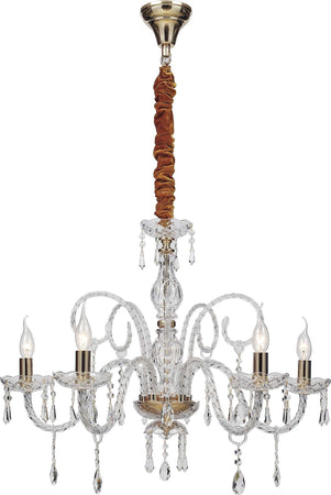 Lampadario Monalisa Oro 5Xe14 70X70Cm Illuminazione/Illuminazione per interni/Lampadari lampade a sospensione e plafoniere/Lampadari Led Mall Home - Napoli, Commerciovirtuoso.it