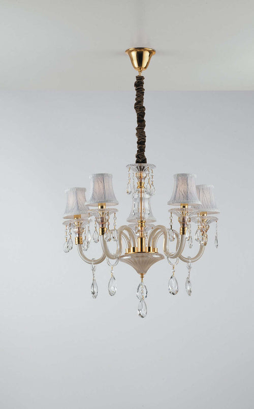 Lampadario Monet Oro 5Xe14 63X58Cm Illuminazione/Illuminazione per interni/Lampadari lampade a sospensione e plafoniere/Lampadari Led Mall Home - Napoli, Commerciovirtuoso.it