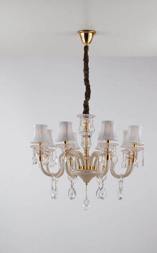 Lampadario Monet Oro 8Xe14 73X58Cm Illuminazione/Illuminazione per interni/Lampadari lampade a sospensione e plafoniere/Lampadari Led Mall Home - Napoli, Commerciovirtuoso.it