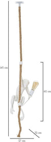 Lampadario-Monkey-Bianco-Cm-27X32X60