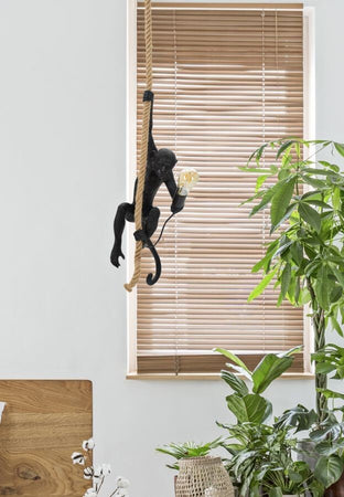 Lampadario-Monkey-Nero-Cm-27X32X60