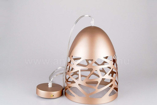 LAMPADARIO PENDENTE A SOSPENSIONE COLORE ORO CHAMPAGNE STILE ELEGANTE VT-7200  Trade Shop italia - Napoli, Commerciovirtuoso.it