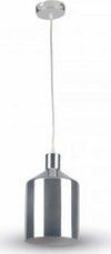 Lampadario-Pendente-Lampada-A-Sospensione-Cromato-A-Forma-Di-Cilindro-Vt-8175