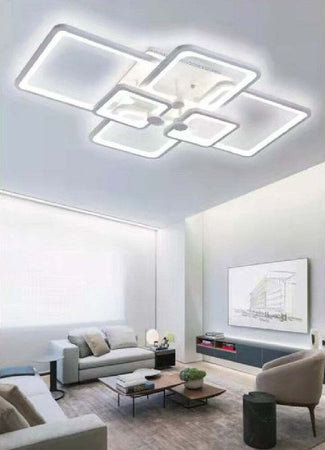 Lampadario Plafoniera Con Quadrati Lampada Da Soffitto Led Design Moderno C26-b Casa, arredamento e bricolage > Illuminazione da interno > Plafoniere per interno > Lampadari Trade Shop italia - Napoli, Commerciovirtuoso.it