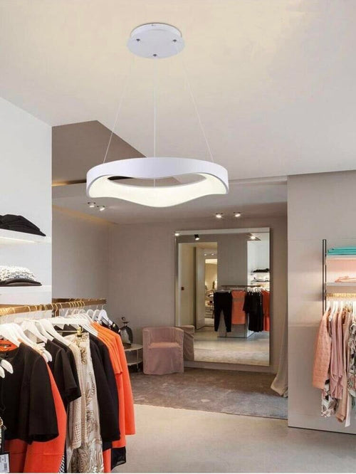 Lampadario-Plafoniera-Led-A-Onda-38-W-3-Colorazioni-Luce-Bianca-Calda-Naturale-Universo