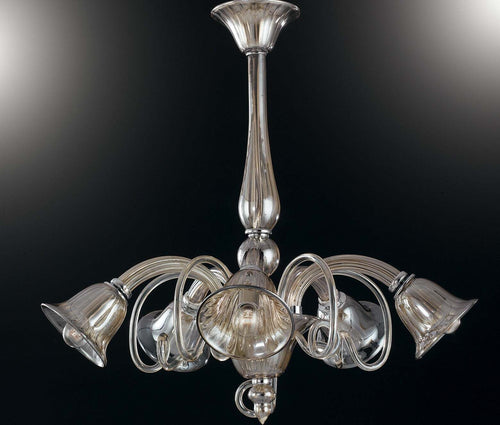 Lampadario Poseidon Champagne 5Xe14 72X65Cm Illuminazione/Illuminazione per interni/Lampadari lampade a sospensione e plafoniere/Lampadari Led Mall Home - Napoli, Commerciovirtuoso.it