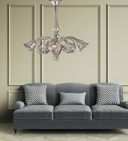 Lampadario Poseidon Champagne 5Xe14 72X65Cm Illuminazione/Illuminazione per interni/Lampadari lampade a sospensione e plafoniere/Lampadari Led Mall Home - Napoli, Commerciovirtuoso.it