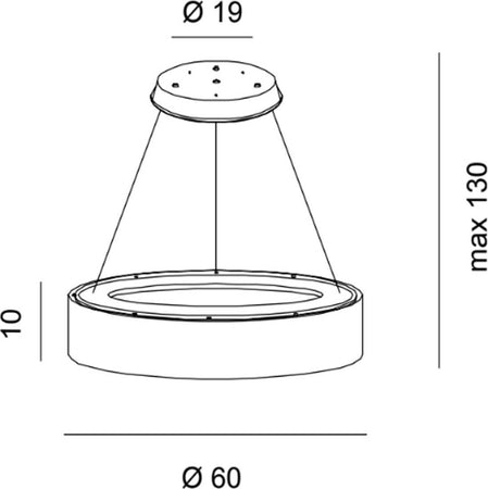Lampadario-Promoingross-AURORA-S60-WH-BIANCO-CCT-2268Lm-modulo-led-dimmerabile-sospensione-moderna