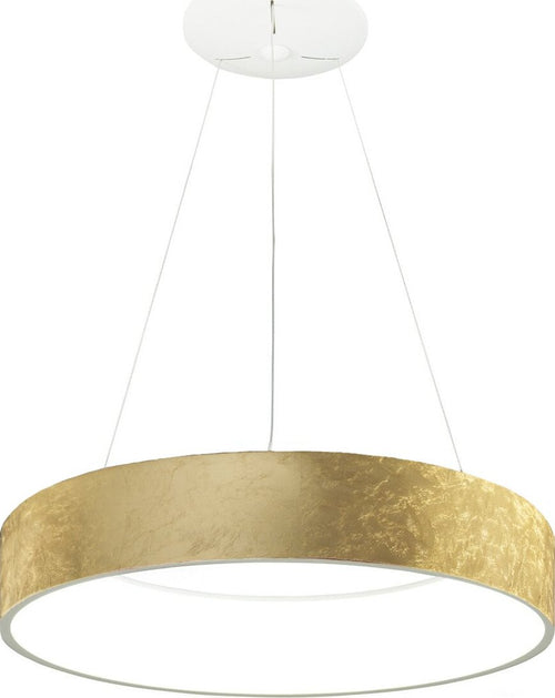 Lampadario-Promoingross-AURORA-S80-GF-FOGLIA-ORO-CCT-6286Lm-modulo-led-dimmerabile-sospensione-classica