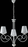Lampadario-Provenzale-3-Luci-Ferro-Battuto-e-Paralumi-Bianco-Shabby-Serie-Alma