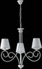 Lampadario-Provenzale-3-Luci-Ferro-Battuto-e-Paralumi-Bianco-Shabby-Serie-Alma