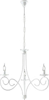 Lampadario-Provenzale-Candelabro-Alma-3-Luci-Ferro-Battuto-Bianco-Shabby