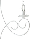 Lampadario-Provenzale-Candelabro-Alma-3-Luci-Ferro-Battuto-Bianco-Shabby