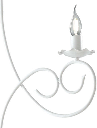 Lampadario-Provenzale-Candelabro-Alma-3-Luci-Ferro-Battuto-Bianco-Shabby