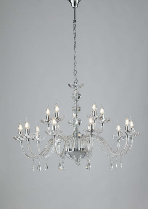 Lampadario Riflesso Cromo 15Xe14 96X67Cm Illuminazione/Illuminazione per interni/Lampadari lampade a sospensione e plafoniere/Lampadari Led Mall Home - Napoli, Commerciovirtuoso.it