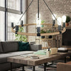 Lampadario-Rotondo-Rustico-In-Canapa-Metallo-Attacco-E27-Lampada-Industriale-A20
