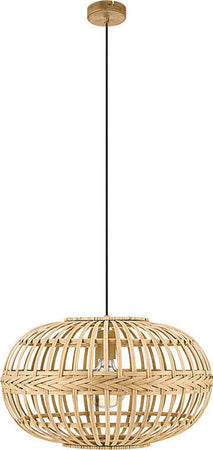 Lampadario-Rustico-Amsfield-1-Luce-Metallo-Marrone-E-Legno