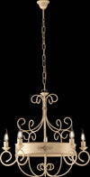 Lampadario-Rustico-Baltimora-Avorio-Oro-5-Luci-E14