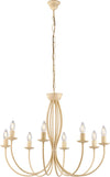 Lampadario-Rustico-Botte-8-Luci-In-Ferro-Battuto-Decapè-Avorio