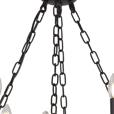 Lampadario-Rustico-Country-Cartwheel-Iii-Acciaio-Nero-12-Luci-E14
