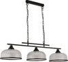 Lampadario-Rustico-Country-Highworth-Acciaio-Bianco-Vetro-Nero-3-Luci-E27