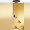 Lampadario-rustico-Due-P-illuminazione-VANIA-S3P-E27-LED-ceramica-sospensione