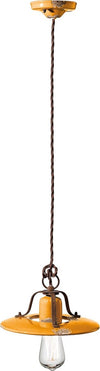 Lampadario-rustico-Ferroluce-Retrò-COUNTRY-C1441-E27-LED-ceramica-sospensione
