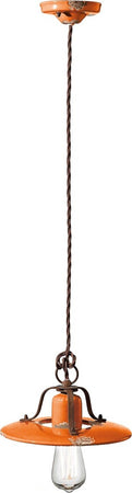 Lampadario-rustico-Ferroluce-Retrò-COUNTRY-C1441-E27-LED-ceramica-sospensione