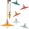 Lampadario-rustico-Ferroluce-Retrò-COUNTRY-C1446-E27-LED-ceramica-saliscendi