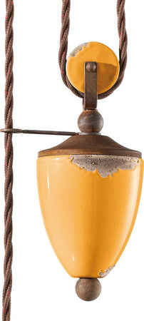 Lampadario-rustico-Ferroluce-Retrò-COUNTRY-C1446-E27-LED-ceramica-saliscendi