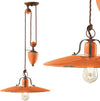 Lampadario-rustico-Ferroluce-Retrò-COUNTRY-C1446-E27-LED-ceramica-saliscendi