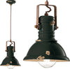 Lampadario-rustico-Ferroluce-Retrò-INDUSTRIAL-C1691-E27-LED-ceramica-sospensione