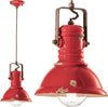Lampadario-rustico-Ferroluce-Retrò-INDUSTRIAL-C1691-E27-LED-ceramica-sospensione